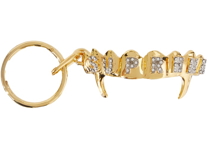Supreme Fronts Keychain- Gold