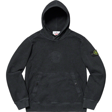 Supreme Stone Island Hoodie- Black